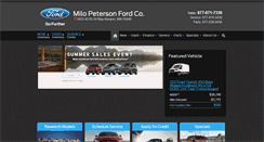 Desktop Screenshot of milopetersonford.net