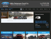 Tablet Screenshot of milopetersonford.net